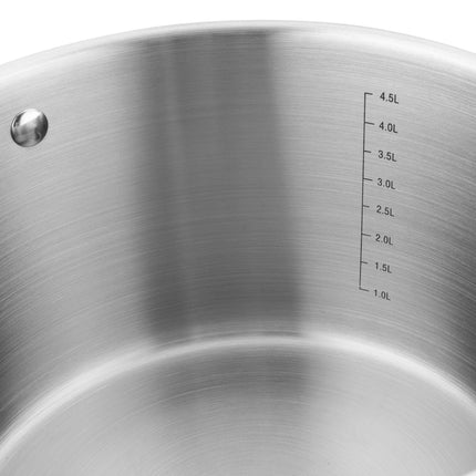 Florina Professional 8 delige pannenset RVS - geschikt voor inductie - kookpannenset.nl