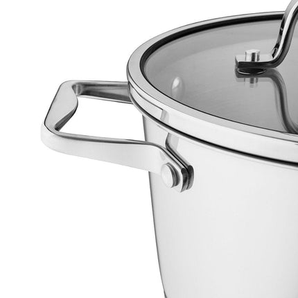 Florina Professional 8 delige pannenset RVS - geschikt voor inductie - kookpannenset.nl