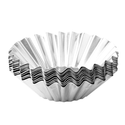 Inmet cakevormpjes 10 stuks zilver