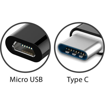 TT-products Micro USB naar USB Type-C adapter zilver