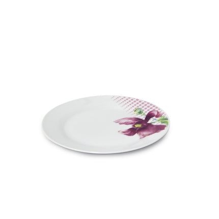2de kansje Bella fiore premium 18 delige bordenset van porselein met elegante bloem AR-48