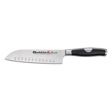 Quttin Moaré professionele santokumes 18 cm RVS zwart