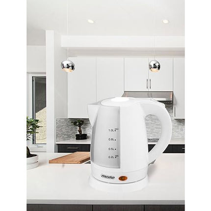 Mesko waterkoker kunststof 1,0 L MS 1276 wit