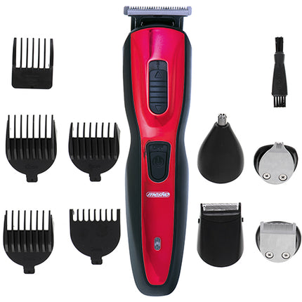 Mesko 5 in 1 haartrimmer 10-delig MS 2931 rood/zwart