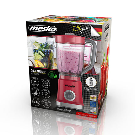 Mesko blender 1.8L MS 4079 rood