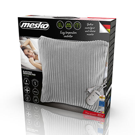 Mesko MS 7429 elektrische verwarmingskussen 38 x 38 cm grijs