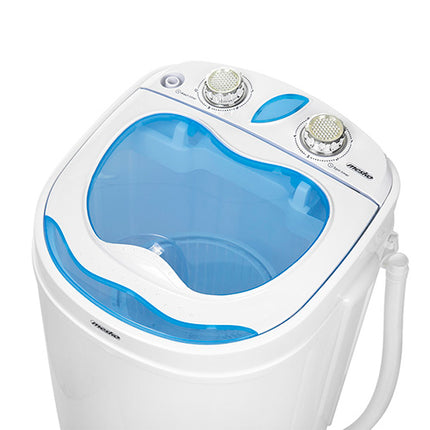 Mesko MS 8053 mini wasmachine ideaal voor kleine appartementen of op de camping 3kg blauw/ wit