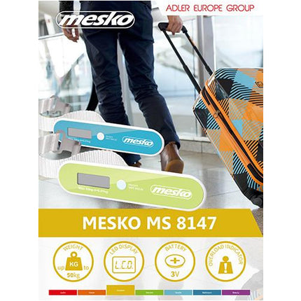 Mesko bagageweegschaal MS 8147G groen