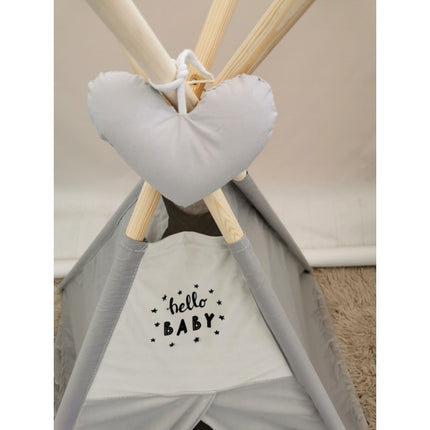 Luxe handgemaakte hert tipi tent speeltent - wigwam voor kinderen inclusief kussens en speelmat