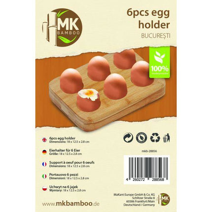 MK Bamboo eierhouder voor 6 eieren