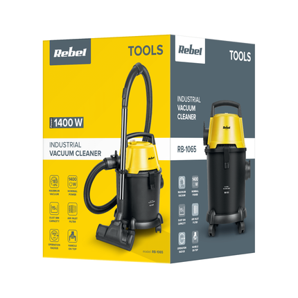 2de kansje Rebel Wet & Dry industriële stofzuiger voor nat en droog RB1065