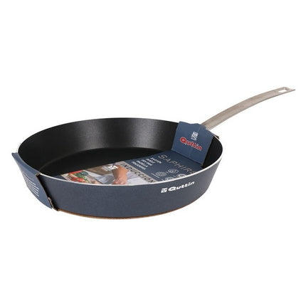 Quttin saphire roestvrij staal koekenpan 30 cm zwart