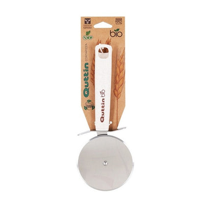 Quttin bio pizzasnijder 22 cm RVS wit