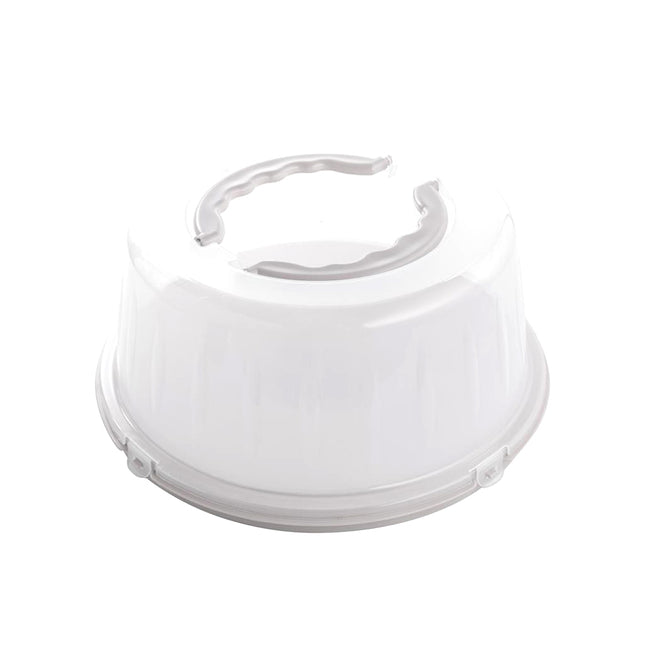 Practyczna ronde taartdoos/ bewaarbox 33cm grijs