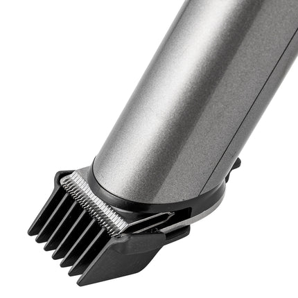 Botti Pascali draadloze haar- en baardtrimmer met 4 opzetstukken 0.5 tot 12mm grijs