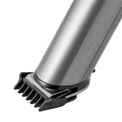 Botti Pascali draadloze haar- en baardtrimmer met 4 opzetstukken 0.5 tot 12mm grijs