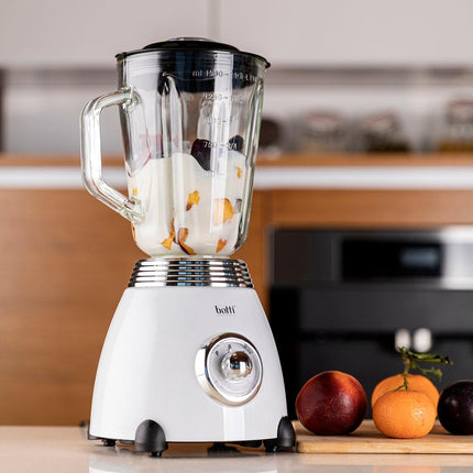 Botti Royal Line professionele retro 3 delige keukenapparaten set broodrooster waterkoker en blender wit