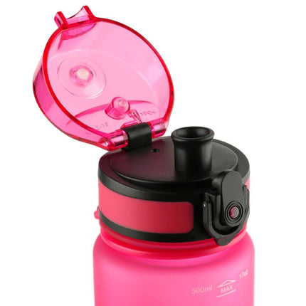 Aquaphor city waterfles met filter - drinkfles - filterfles 500ml met automatische klep roze