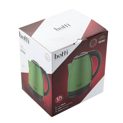 Botti Victor waterkoker RVS 1,7L 1800W groen mat
