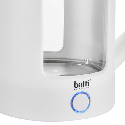 Botti Carter glazen elektrische waterkoker 1.5L 1350W wit