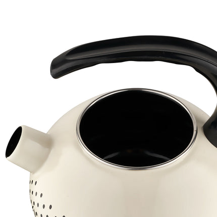 Emalia Nordic fluitketel emaille beige 2.2 Liter - ook geschikt voor inductie