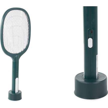 Oplaadbare UV lamp en elektrische vliegenmepper met standaard 2 in 1 Groen