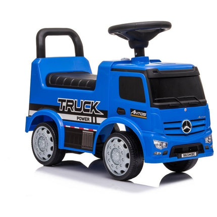 Mercedes Antos 656 loopauto met 2 geluiden en koplampen belastbaar tot 25 kg blauw
