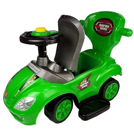 Mega Car 3 in 1 loopauto met duwstang - Groeit mee met je kind - Groen