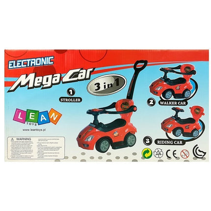Mega Car 3 in 1 loopauto met duwstang - Groeit mee met je kind - Groen