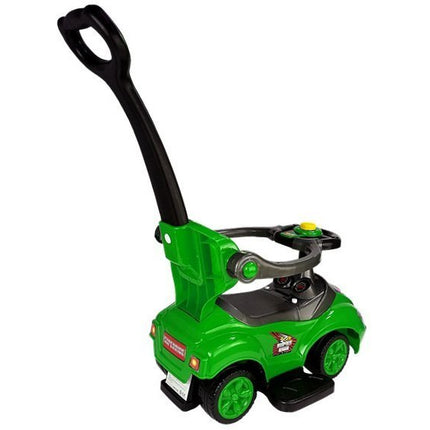 Mega Car 3 in 1 loopauto met duwstang - Groeit mee met je kind - Groen