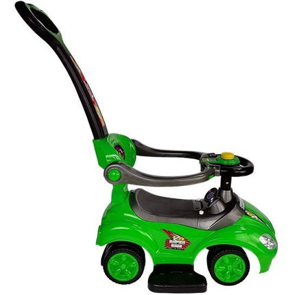 Mega Car 3 in 1 loopauto met duwstang - Groeit mee met je kind - Groen