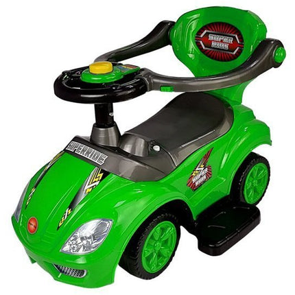 Mega Car 3 in 1 loopauto met duwstang - Groeit mee met je kind - Groen