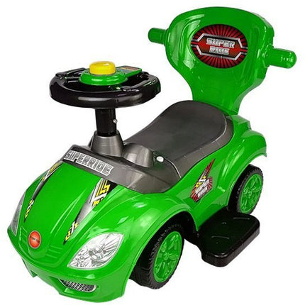 Mega Car 3 in 1 loopauto met duwstang - Groeit mee met je kind - Groen