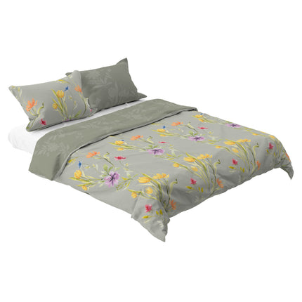 Dolce Vita Collection Gardenia tweepersoons dekbedovertrek satijnkatoen 200 x 220 cm inclusief 2 kussenslopen 70 x 80 cm