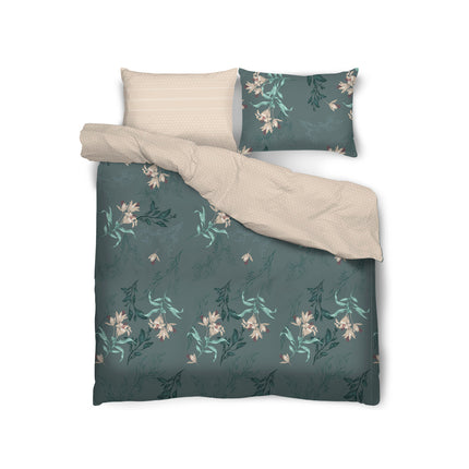 Dolce Vita Collection Lilliana tweepersoons dekbedovertrek satijnkatoen 200 x 220 cm inclusief 2 kussenslopen 70 x 80 cm