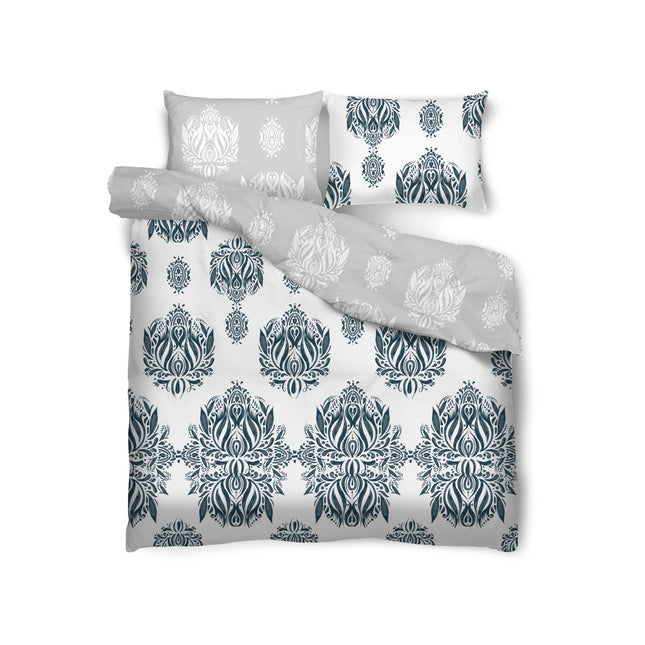 Dolce Vita Collection Oriella tweepersoons dekbedovertrek satijnkatoen 200 x 220 cm inclusief 2 kussenslopen 70 x 80 cm