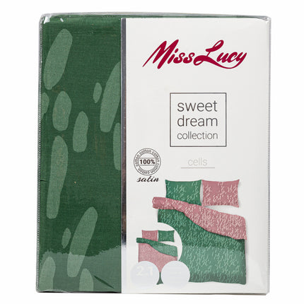 Sweet Dream Collection Cells tweepersoons dekbedovertrek satijnkatoen 200 x 220 cm inclusief 2 kussenslopen 70 x 80 cm