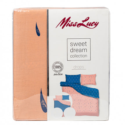Sweet Dream Collection Drops tweepersoons dekbedovertrek satijnkatoen 200 x 220 cm inclusief 2 kussenslopen 70 x 80 cm