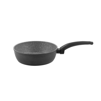 Florina Salva koekenpan met hoge rand en 3 laags non stick coating 20 x 6 cm zwart / grijs