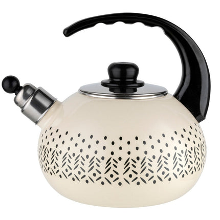 Emalia Nordic fluitketel emaille beige 2.2 Liter - ook geschikt voor inductie