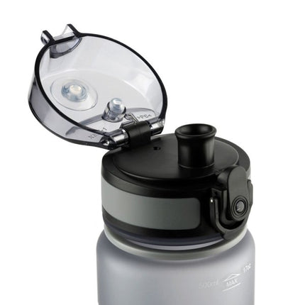 Aquaphor city waterfles met filter - drinkfles - filterfles 500ml met automatische klep grijs