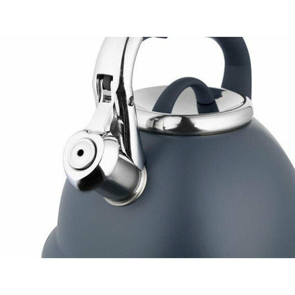 Florina Emers fluitketel RVS mat blauw 2.7 Liter - ook geschikt voor inductie