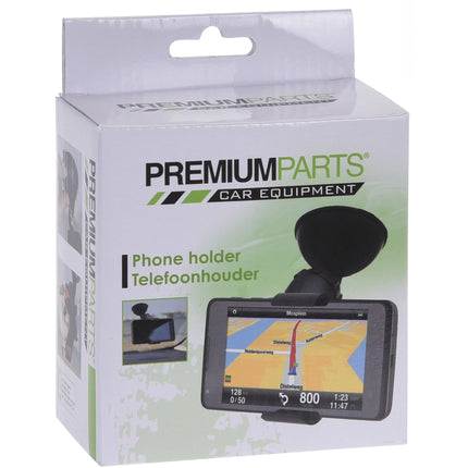 Premium Parts telefoonhouder raam 11 cm zwart