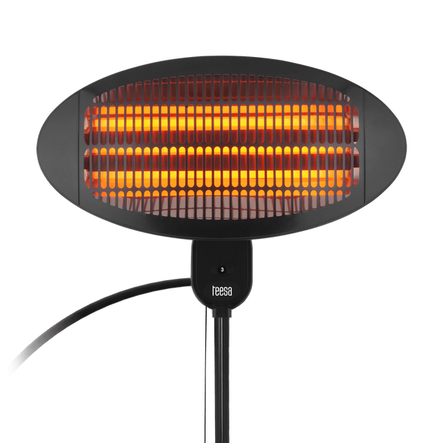 Teesa elektrische terrasverwarmer met 3 standen en 45° kantelhoek TSA8050