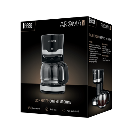 Teesa Koffiezetapparaat AROMA 100 1,5L zwart TSA4006