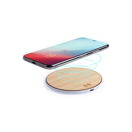 QI draadloze oplader rond 5W bamboo