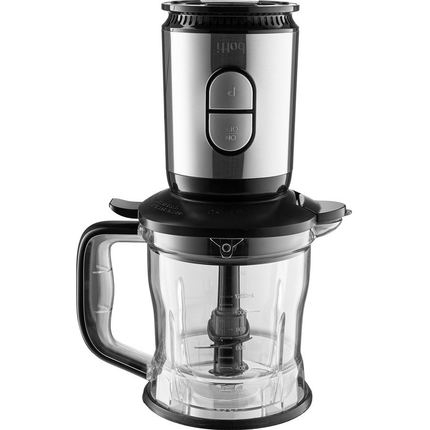 Botti Flavio 2 in 1 hakmolen en smoothie blender 500W zwart / zilver