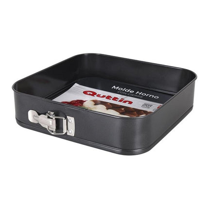 Quttin vierkante springvorm 28 x 28 cm zwart