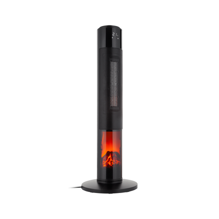 Teesa Keramische ventilatorkachel met openhaard-imitatie en afstandsbediening TSA8051