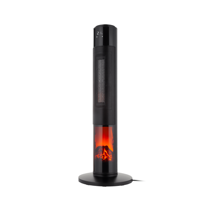 Teesa Keramische ventilatorkachel met openhaard-imitatie en afstandsbediening TSA8051